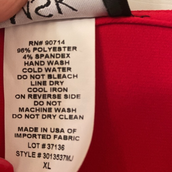 Msk red beaded top size xl NEW - Picture 4 of 9